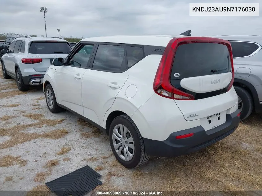 2022 Kia Soul Lx VIN: KNDJ23AU9N7176030 Lot: 40598069