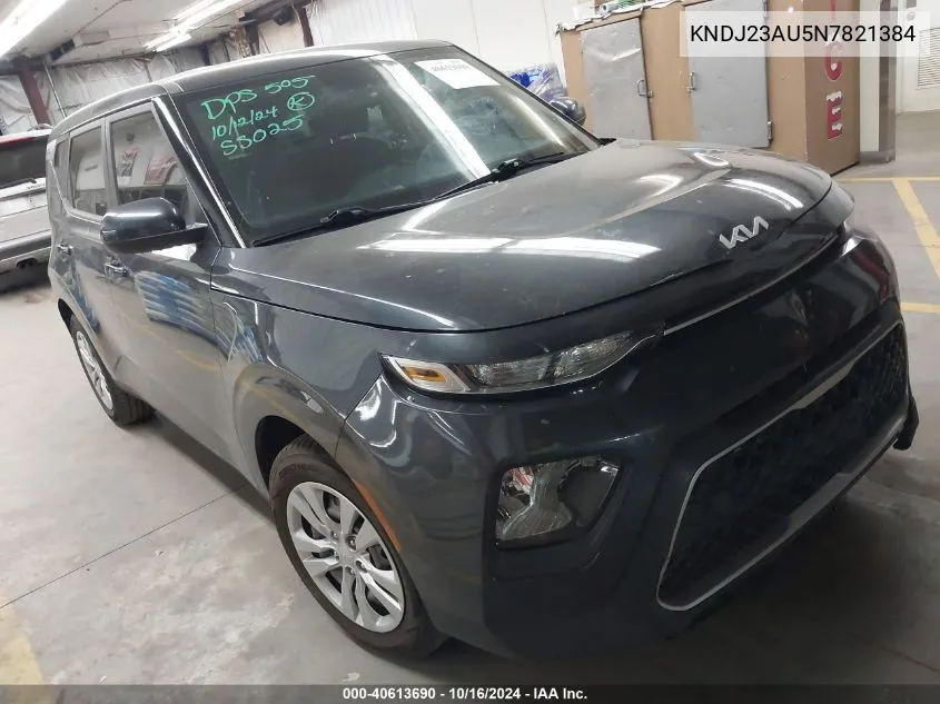 2022 Kia Soul Lx VIN: KNDJ23AU5N7821384 Lot: 40613690