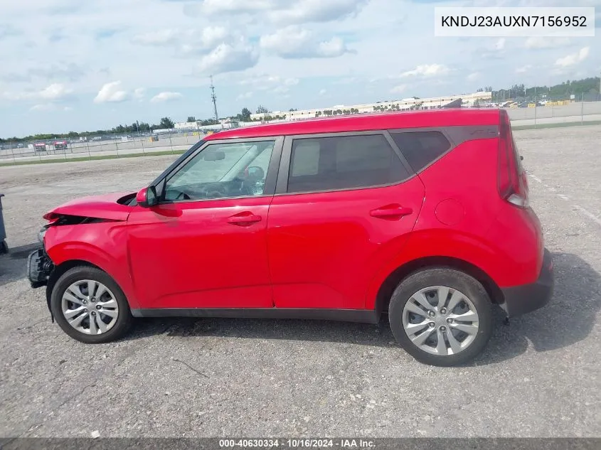 2022 Kia Soul Lx VIN: KNDJ23AUXN7156952 Lot: 40630334