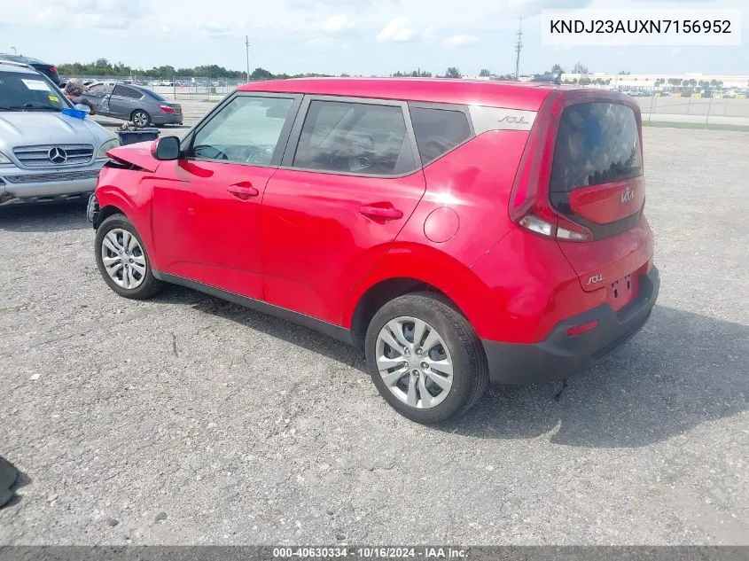 2022 Kia Soul Lx VIN: KNDJ23AUXN7156952 Lot: 40630334