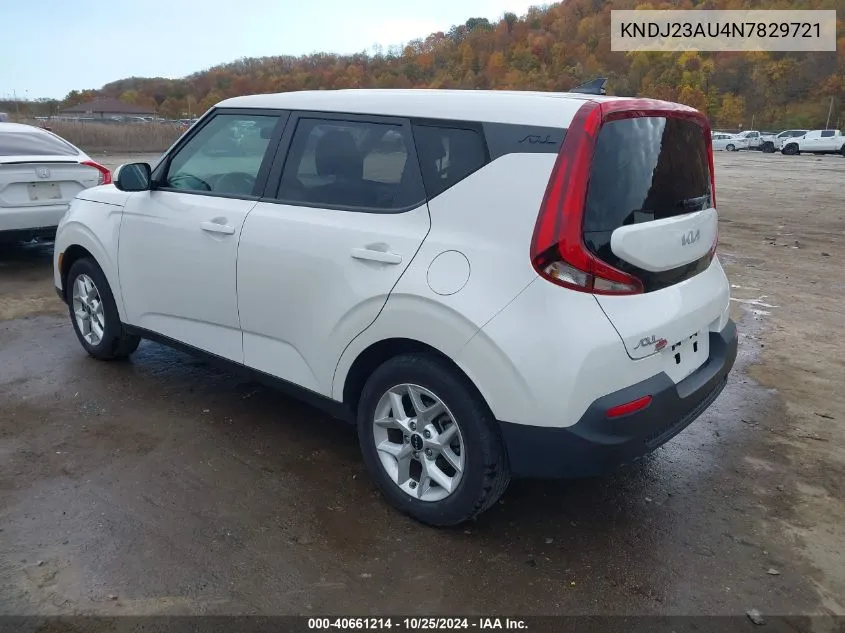 2022 Kia Soul Lx VIN: KNDJ23AU4N7829721 Lot: 40661214