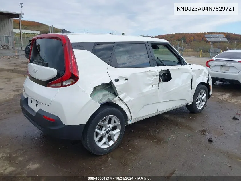 2022 Kia Soul Lx VIN: KNDJ23AU4N7829721 Lot: 40661214