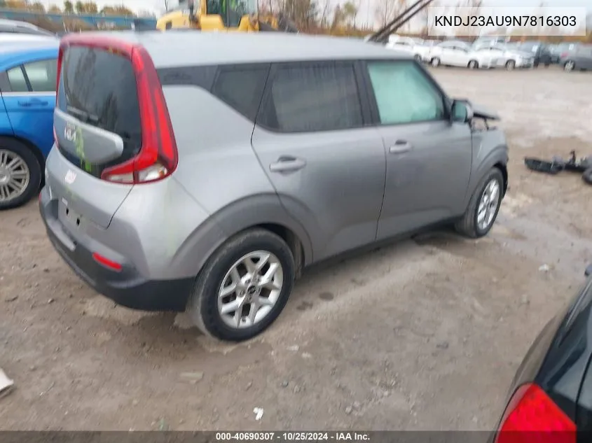 2022 Kia Soul Lx VIN: KNDJ23AU9N7816303 Lot: 40690307