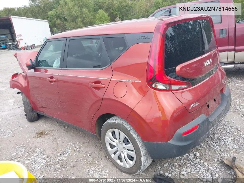 2022 Kia Soul Lx VIN: KNDJ23AU2N7814666 Lot: 40761992