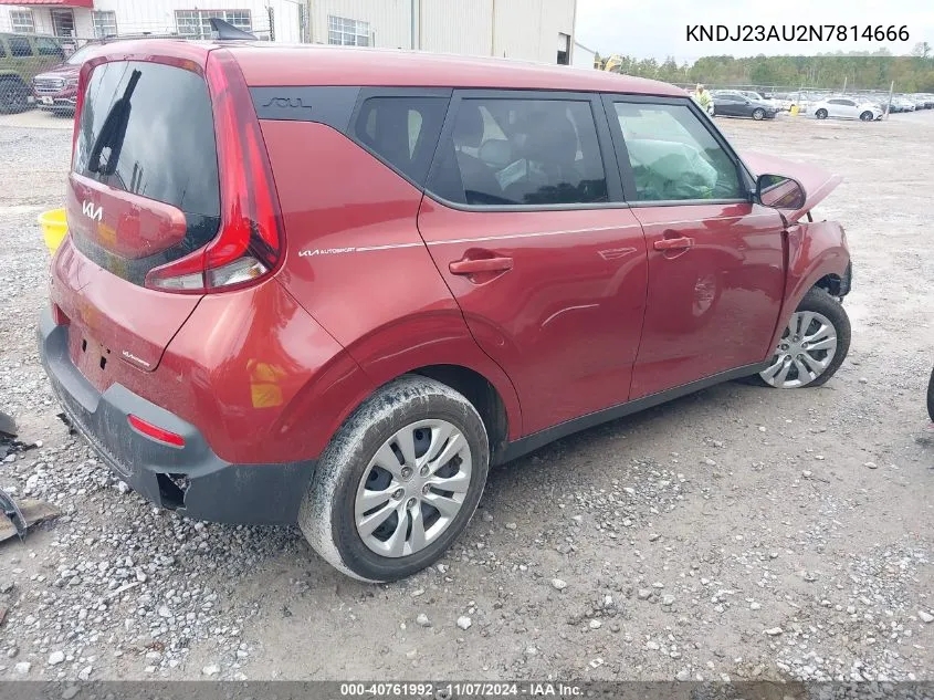 2022 Kia Soul Lx VIN: KNDJ23AU2N7814666 Lot: 40761992