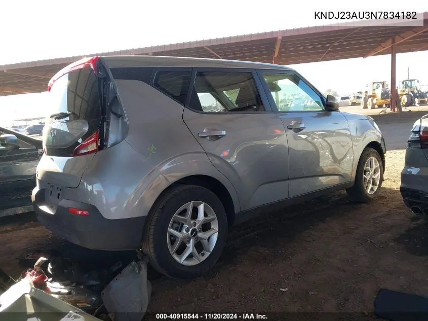 2022 Kia Soul Lx VIN: KNDJ23AU3N7834182 Lot: 40915544