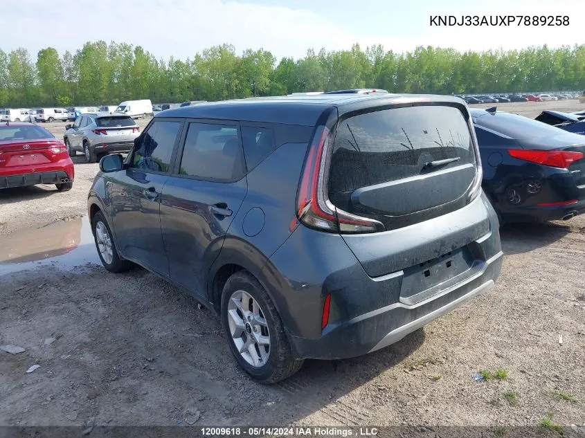 2023 Kia Soul VIN: KNDJ33AUXP7889258 Lot: 12009618