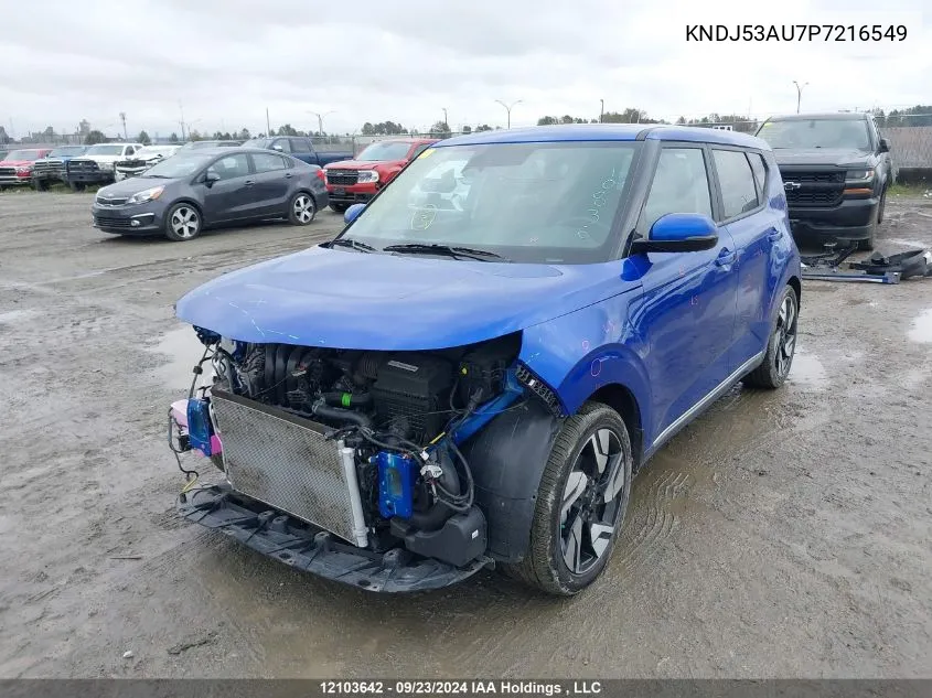 2023 Kia Soul VIN: KNDJ53AU7P7216549 Lot: 12103642