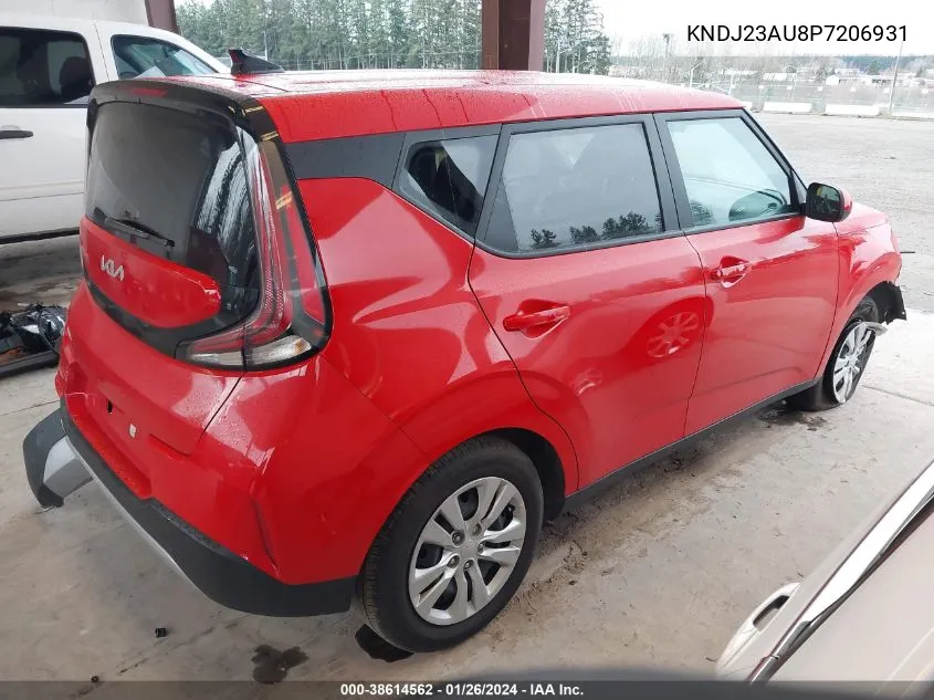 2023 Kia Soul Lx VIN: KNDJ23AU8P7206931 Lot: 38614562