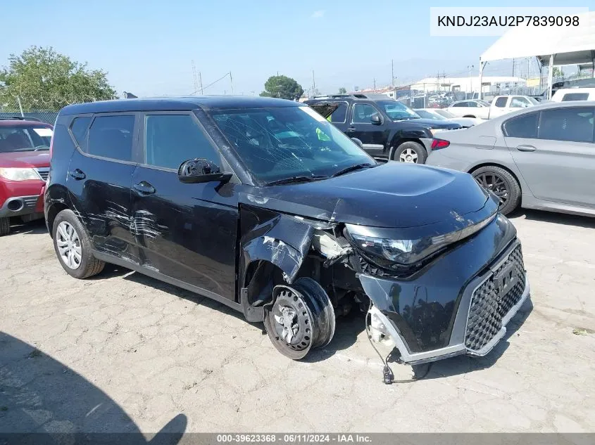 2023 Kia Soul Lx VIN: KNDJ23AU2P7839098 Lot: 39623368