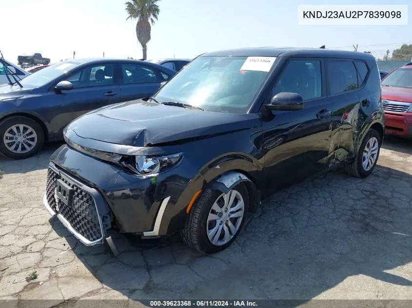 2023 Kia Soul Lx VIN: KNDJ23AU2P7839098 Lot: 39623368