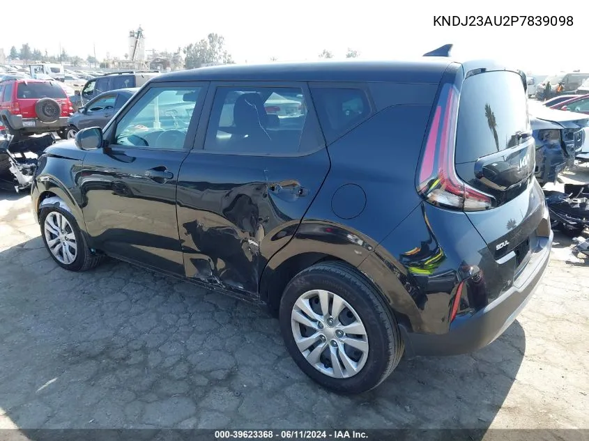 2023 Kia Soul Lx VIN: KNDJ23AU2P7839098 Lot: 39623368