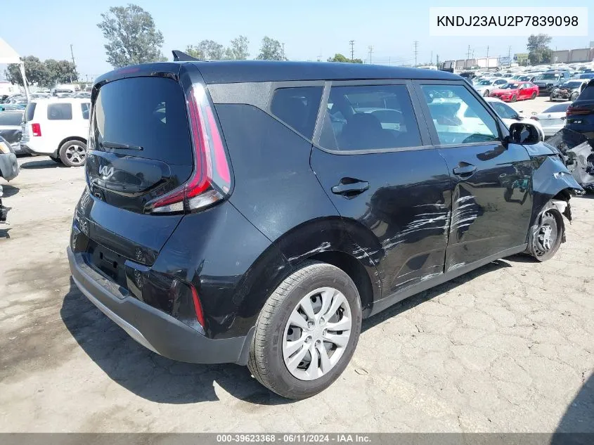 2023 Kia Soul Lx VIN: KNDJ23AU2P7839098 Lot: 39623368