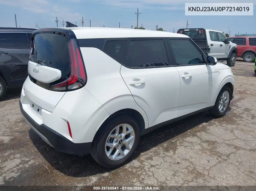 2023 Kia Soul Lx VIN: KNDJ23AU0P7214019 Lot: 39765041