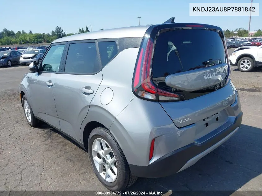 2023 Kia Soul Lx VIN: KNDJ23AU8P7881842 Lot: 39934772