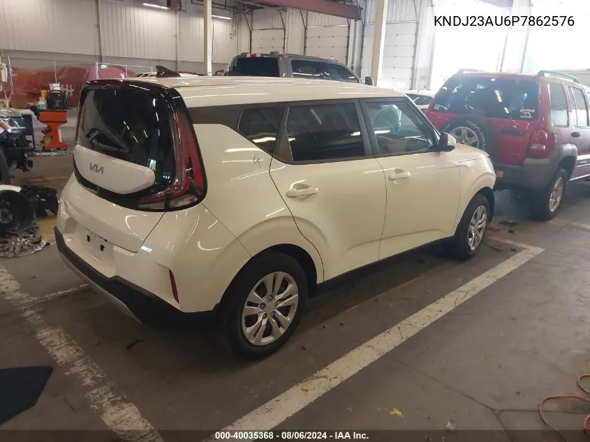 2023 Kia Soul Lx VIN: KNDJ23AU6P7862576 Lot: 40035368