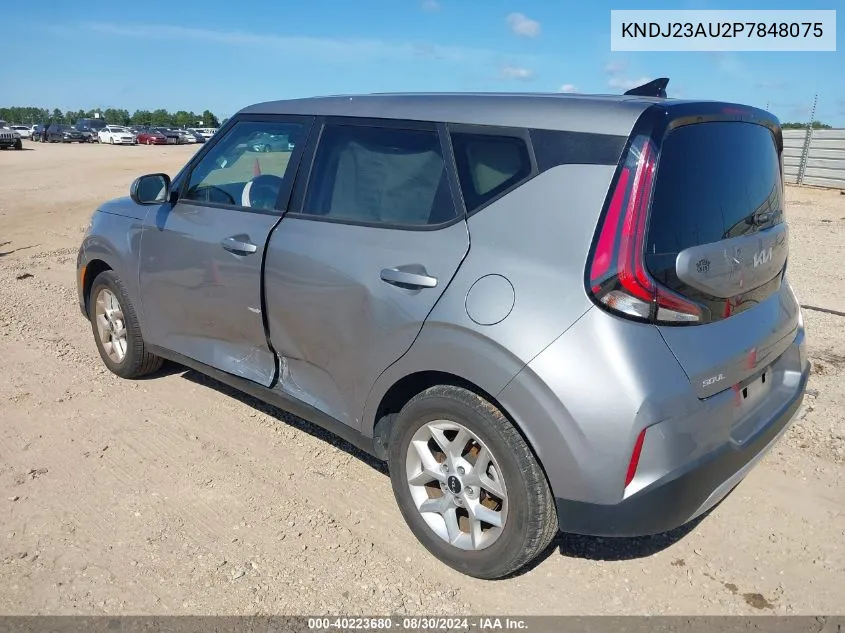 2023 Kia Soul Lx VIN: KNDJ23AU2P7848075 Lot: 40223680