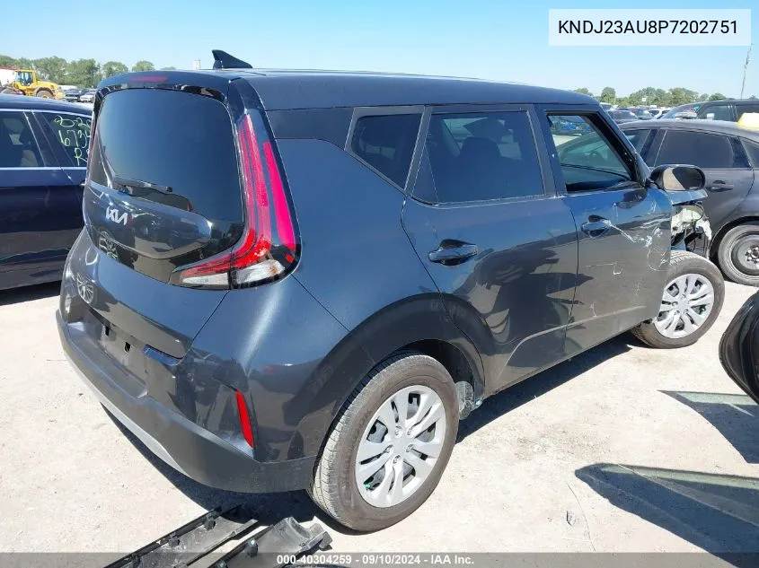 2023 Kia Soul Lx/S VIN: KNDJ23AU8P7202751 Lot: 40304259