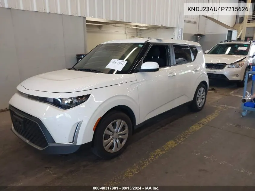 2023 Kia Soul Lx VIN: KNDJ23AU4P7215626 Lot: 40317981