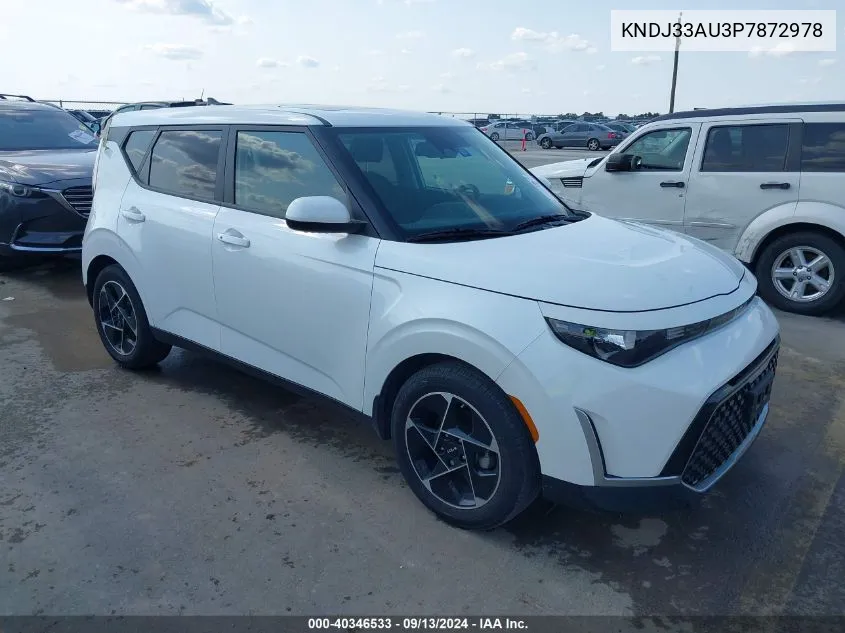 2023 Kia Soul Ex VIN: KNDJ33AU3P7872978 Lot: 40346533