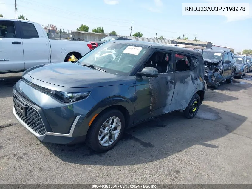 2023 Kia Soul Lx VIN: KNDJ23AU3P7198978 Lot: 40363554