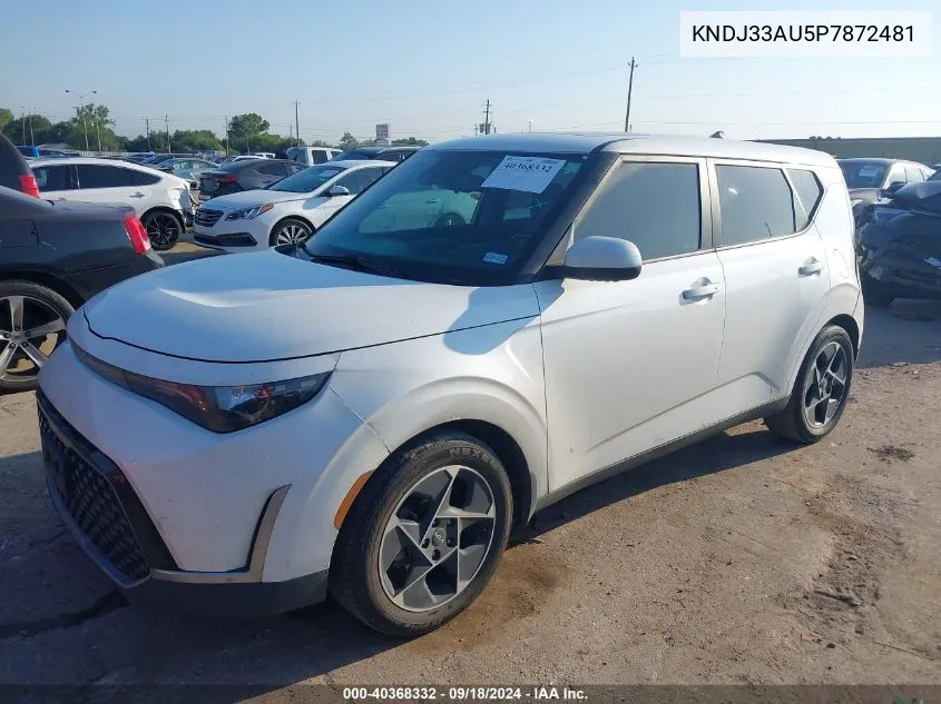 2023 Kia Soul Ex VIN: KNDJ33AU5P7872481 Lot: 40368332