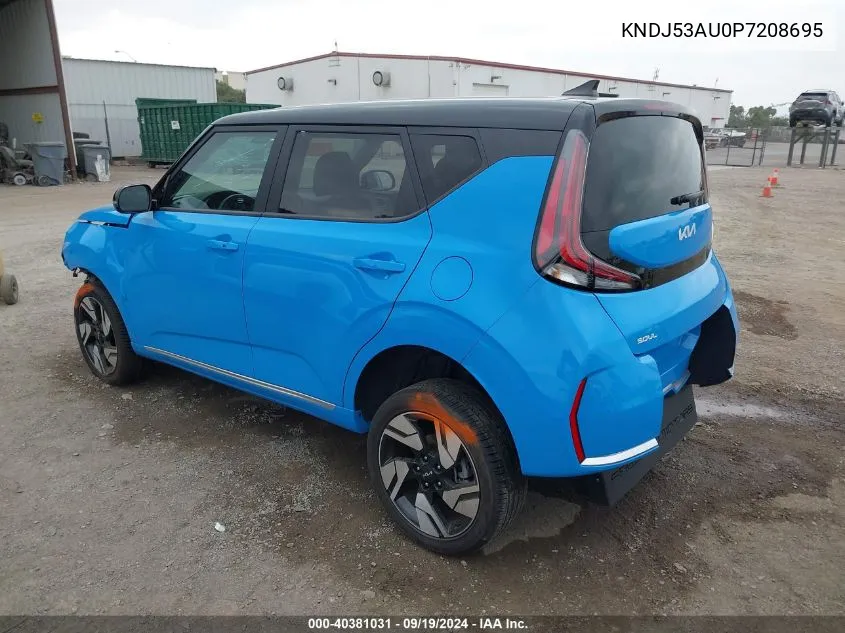 2023 Kia Soul Gt-Line VIN: KNDJ53AU0P7208695 Lot: 40381031