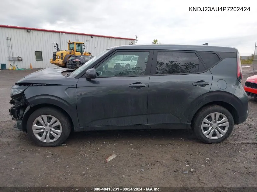 2023 Kia Soul Lx VIN: KNDJ23AU4P7202424 Lot: 40413231