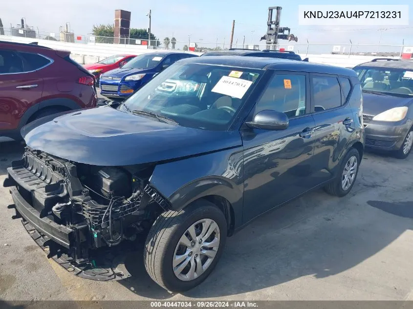 2023 Kia Soul Lx VIN: KNDJ23AU4P7213231 Lot: 40447034