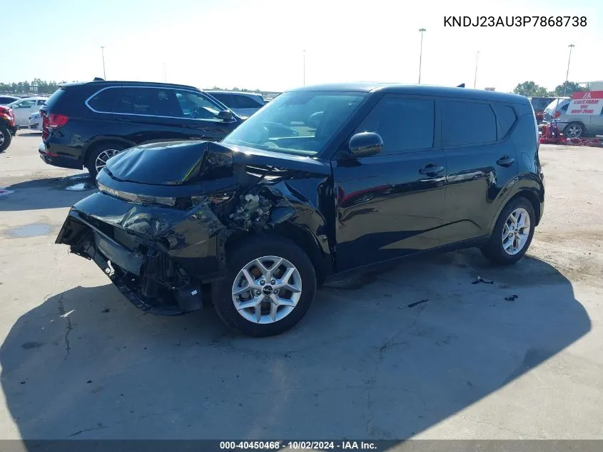 2023 Kia Soul Lx VIN: KNDJ23AU3P7868738 Lot: 40450468