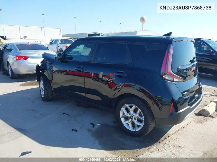 2023 Kia Soul Lx VIN: KNDJ23AU3P7868738 Lot: 40450468