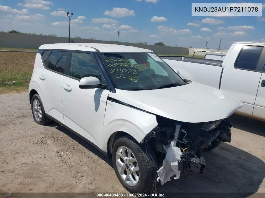 2023 Kia Soul Lx VIN: KNDJ23AU1P7211078 Lot: 40499488