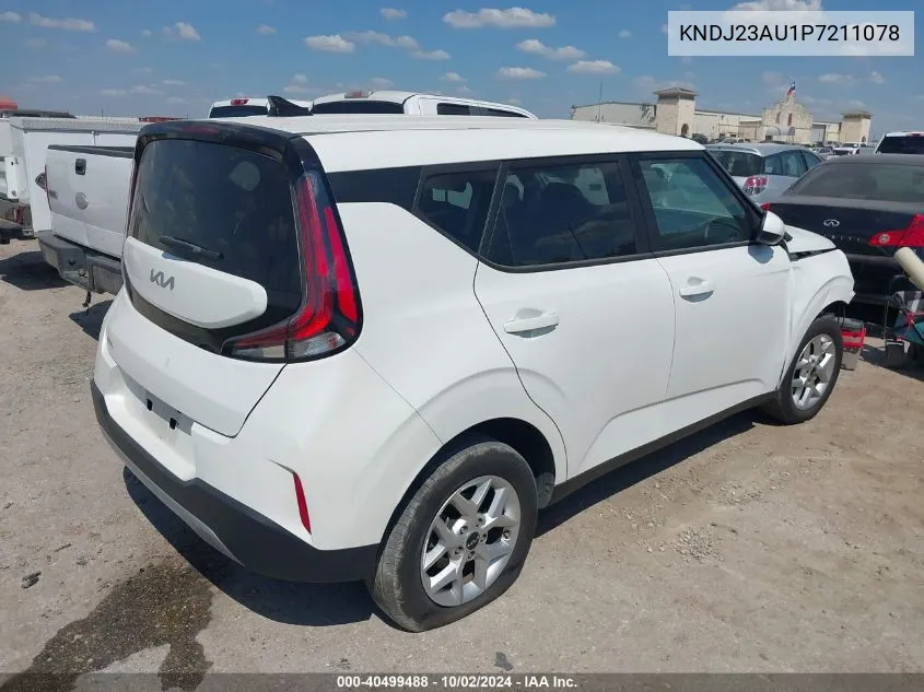 2023 Kia Soul Lx VIN: KNDJ23AU1P7211078 Lot: 40499488