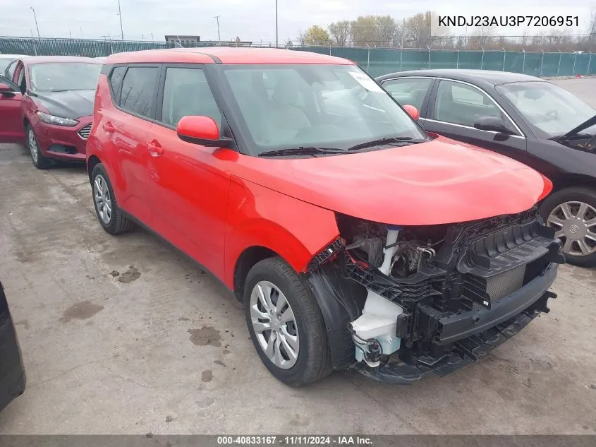 2023 Kia Soul Lx VIN: KNDJ23AU3P7206951 Lot: 40833167