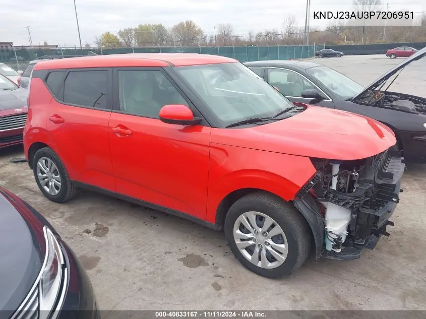 2023 Kia Soul Lx VIN: KNDJ23AU3P7206951 Lot: 40833167