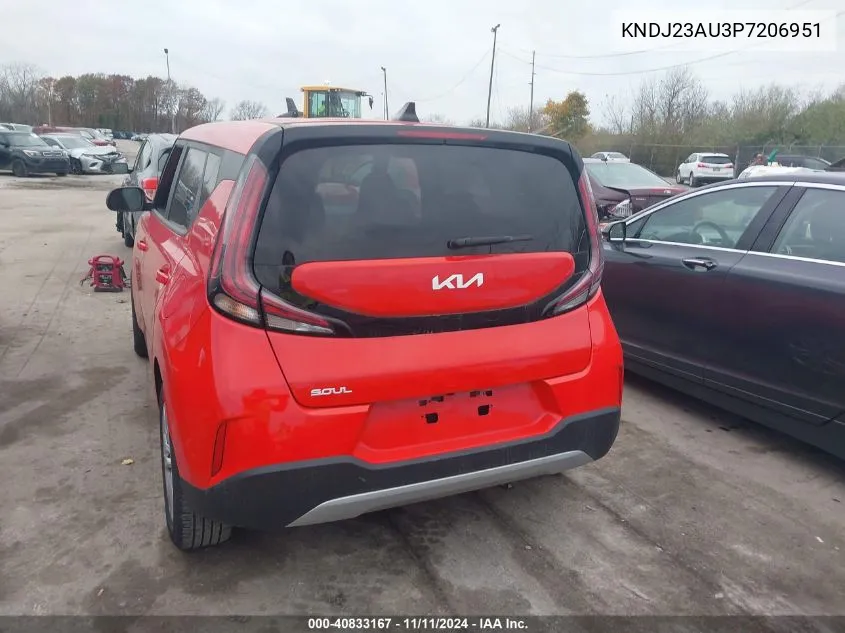 2023 Kia Soul Lx VIN: KNDJ23AU3P7206951 Lot: 40833167