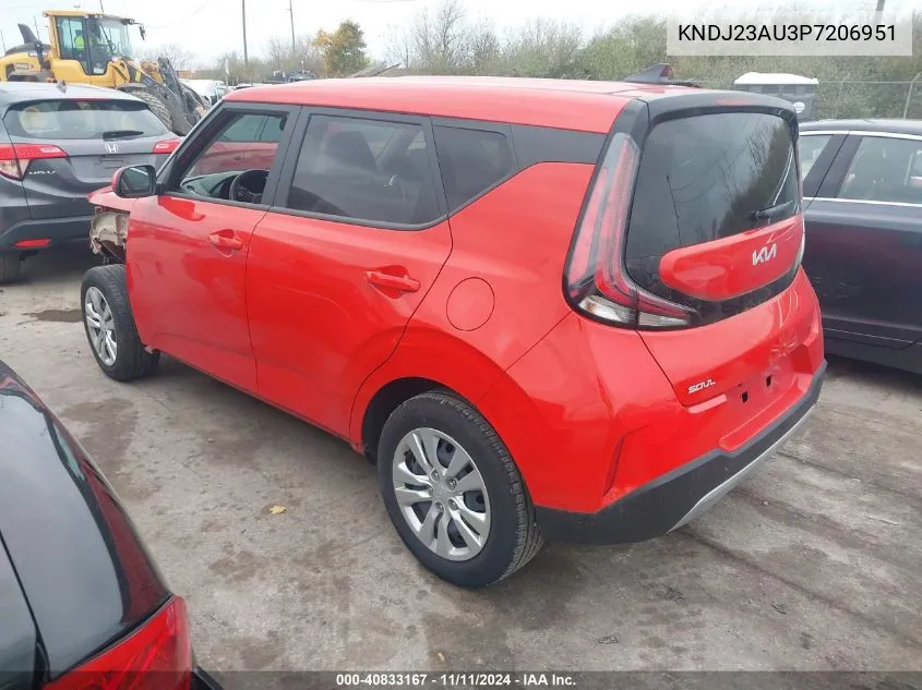 2023 Kia Soul Lx VIN: KNDJ23AU3P7206951 Lot: 40833167