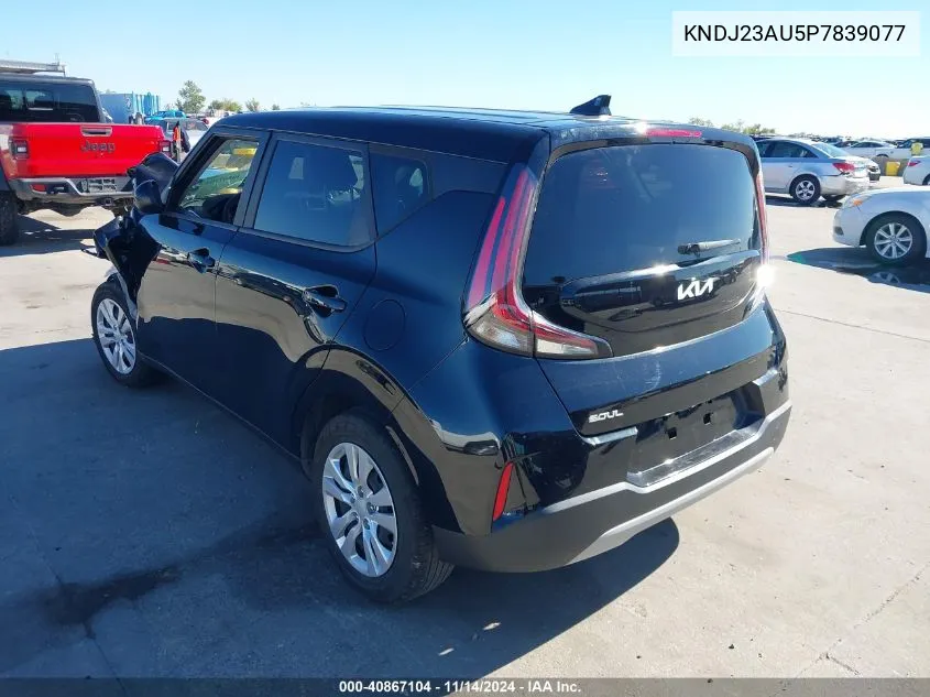 2023 Kia Soul Lx VIN: KNDJ23AU5P7839077 Lot: 40867104