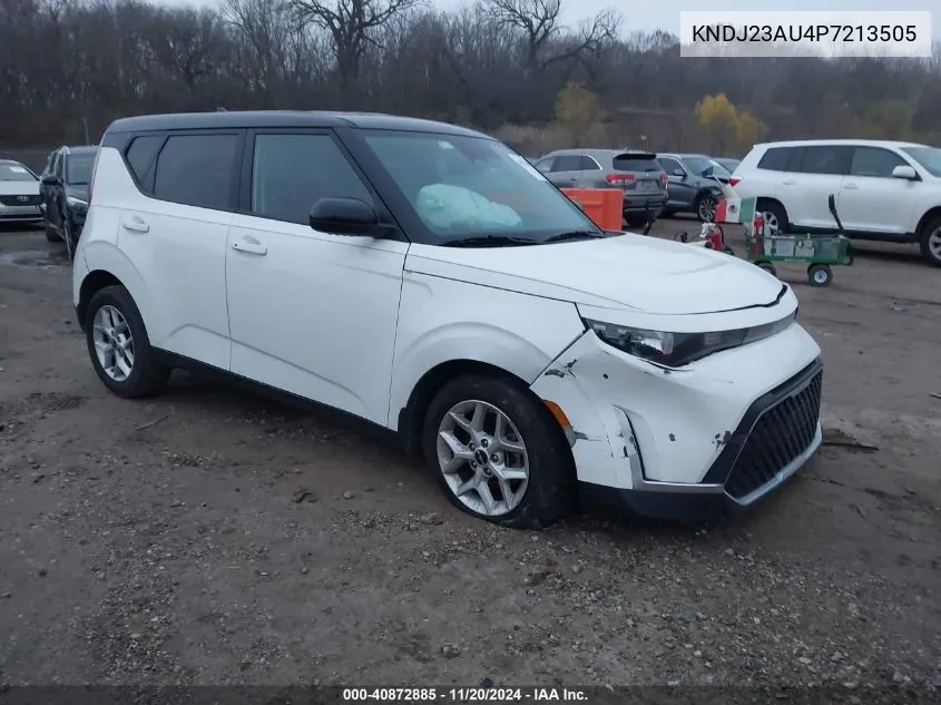 2023 Kia Soul S VIN: KNDJ23AU4P7213505 Lot: 40872885