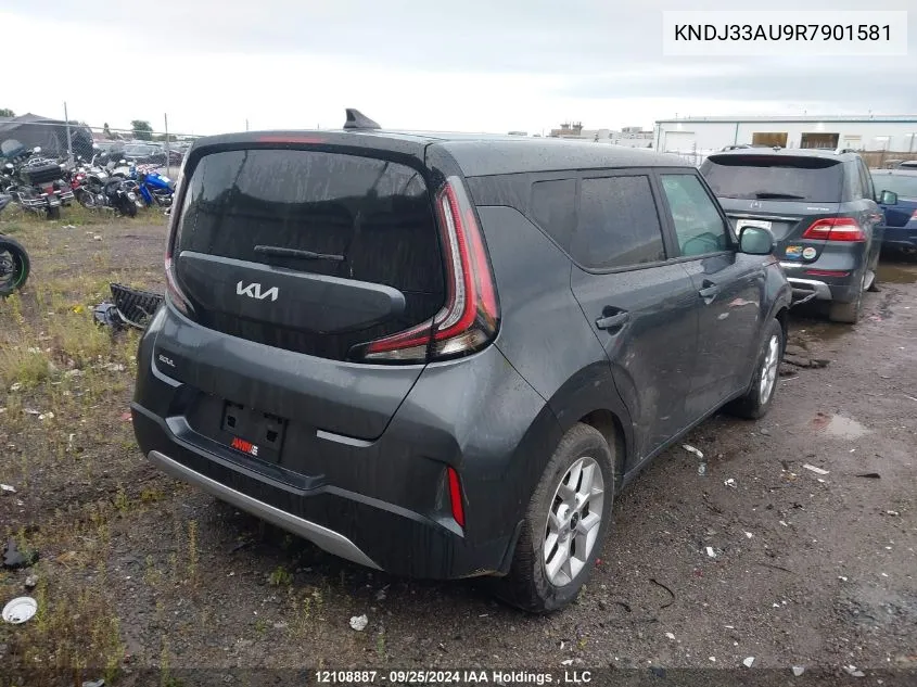 2024 Kia Soul VIN: KNDJ33AU9R7901581 Lot: 12108887