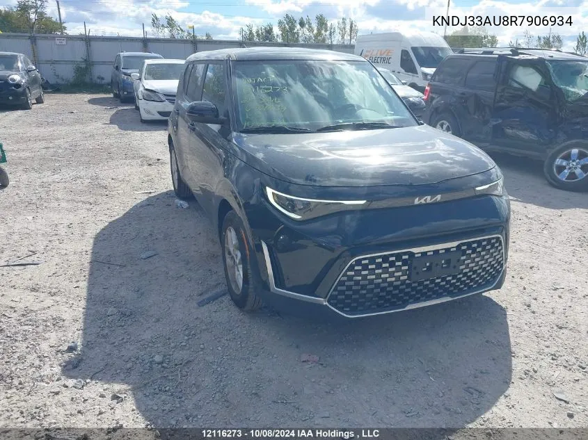 2024 Kia Soul VIN: KNDJ33AU8R7906934 Lot: 12116273