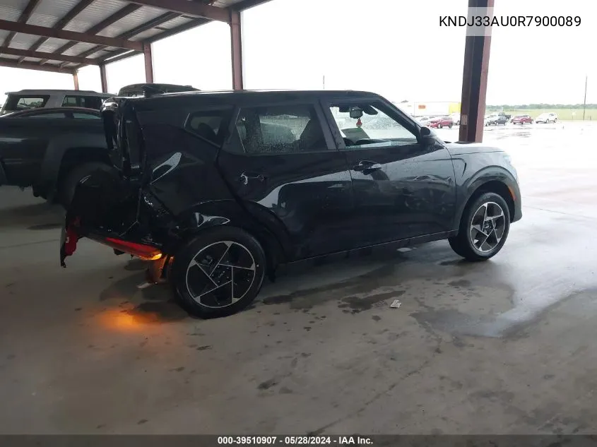 2024 Kia Soul Ex VIN: KNDJ33AU0R7900089 Lot: 39510907