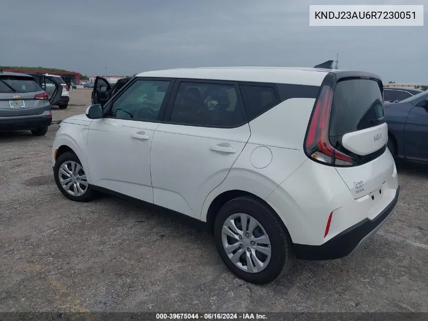 2024 Kia Soul Lx VIN: KNDJ23AU6R7230051 Lot: 39675044