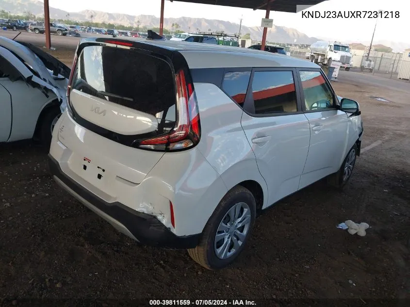 2024 Kia Soul Lx/S VIN: KNDJ23AUXR7231218 Lot: 39811559