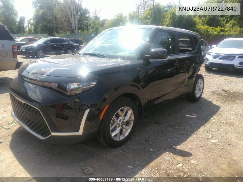 2024 Kia Soul Lx VIN: KNDJ23AU7R7227840 Lot: 40089179