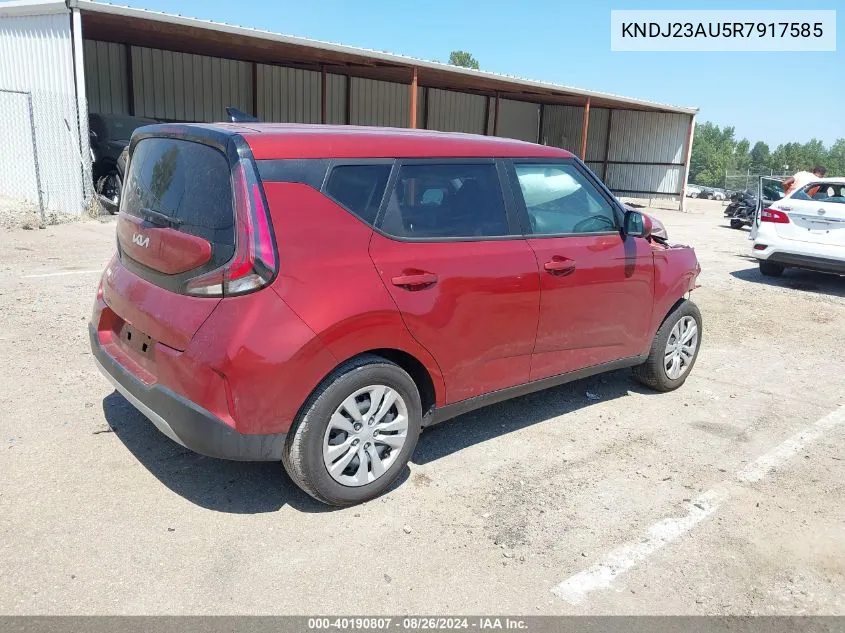 KNDJ23AU5R7917585 2024 Kia Soul Lx