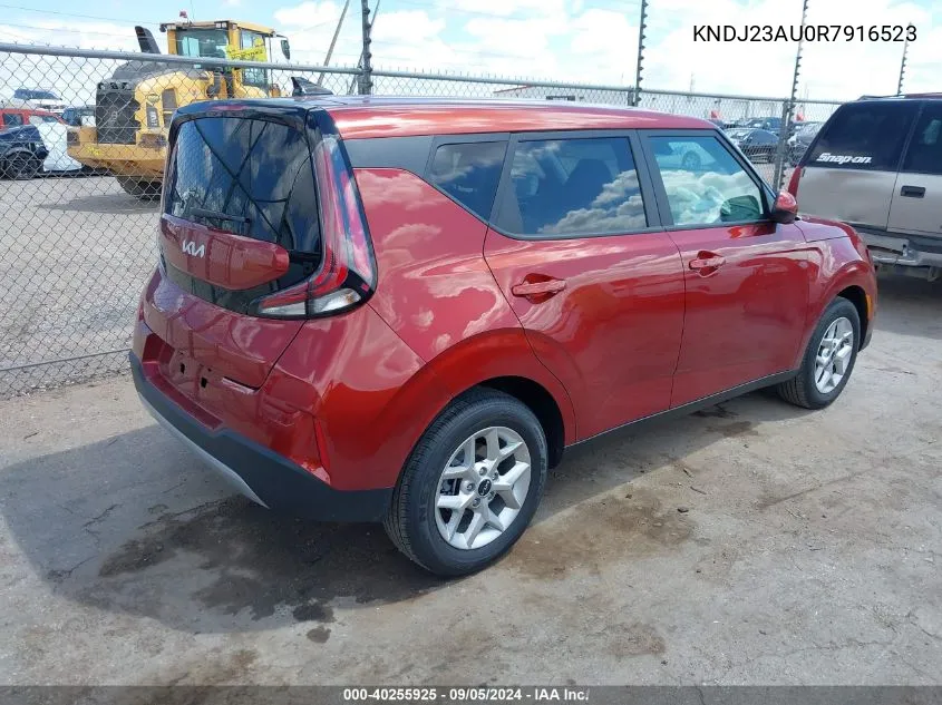 2024 Kia Soul S VIN: KNDJ23AU0R7916523 Lot: 40255925