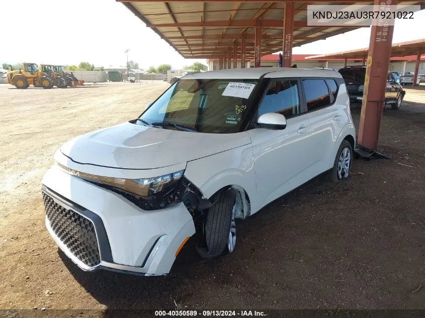 2024 Kia Soul Lx VIN: KNDJ23AU3R7921022 Lot: 40350589