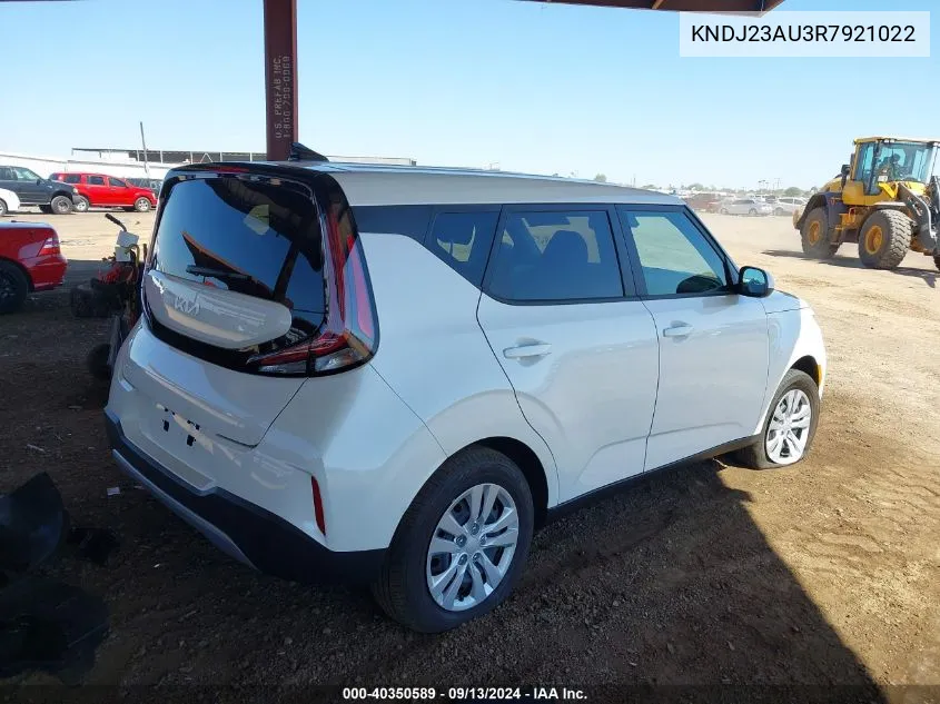 2024 Kia Soul Lx VIN: KNDJ23AU3R7921022 Lot: 40350589