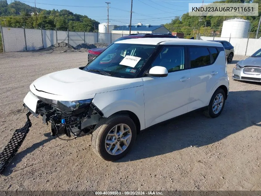 2024 Kia Soul S VIN: KNDJ23AU6R7911651 Lot: 40398583